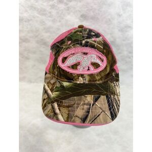 Duck Commander Pink Camo Trucker Hat Rhinestone Infinity Headwear RealTree Mesh